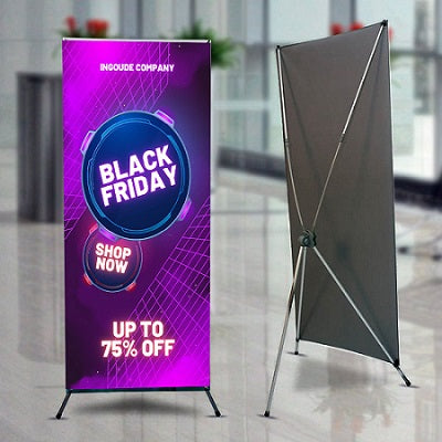 13oz Matte Vinyl X Frame Banners