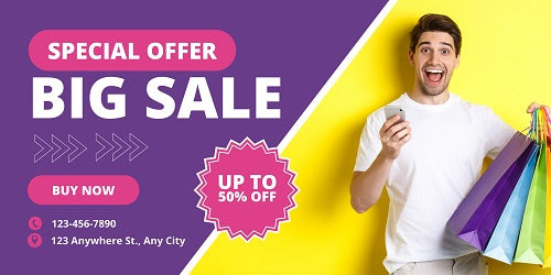 24 X 48 Glossy Vinyl Banners