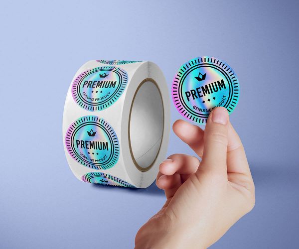 Circle BOPP Roll Labels