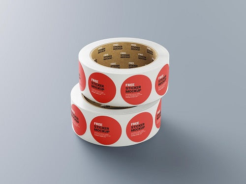 Circle Paper Roll Labels 5