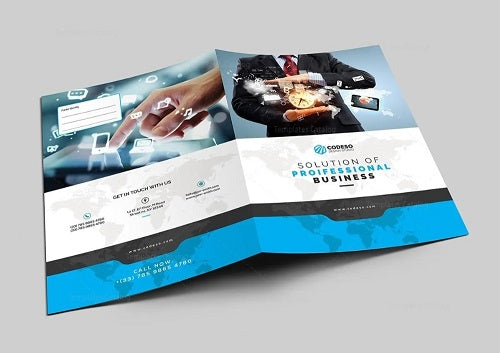 Metallic Foil Presentation Folder