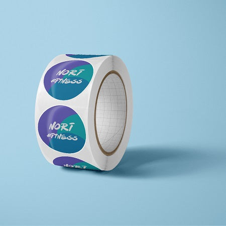 Oval BOPP Roll Labels - White Gloss BOPP Permanent