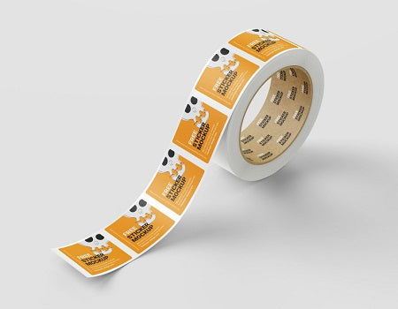 Square Paper Roll Labels