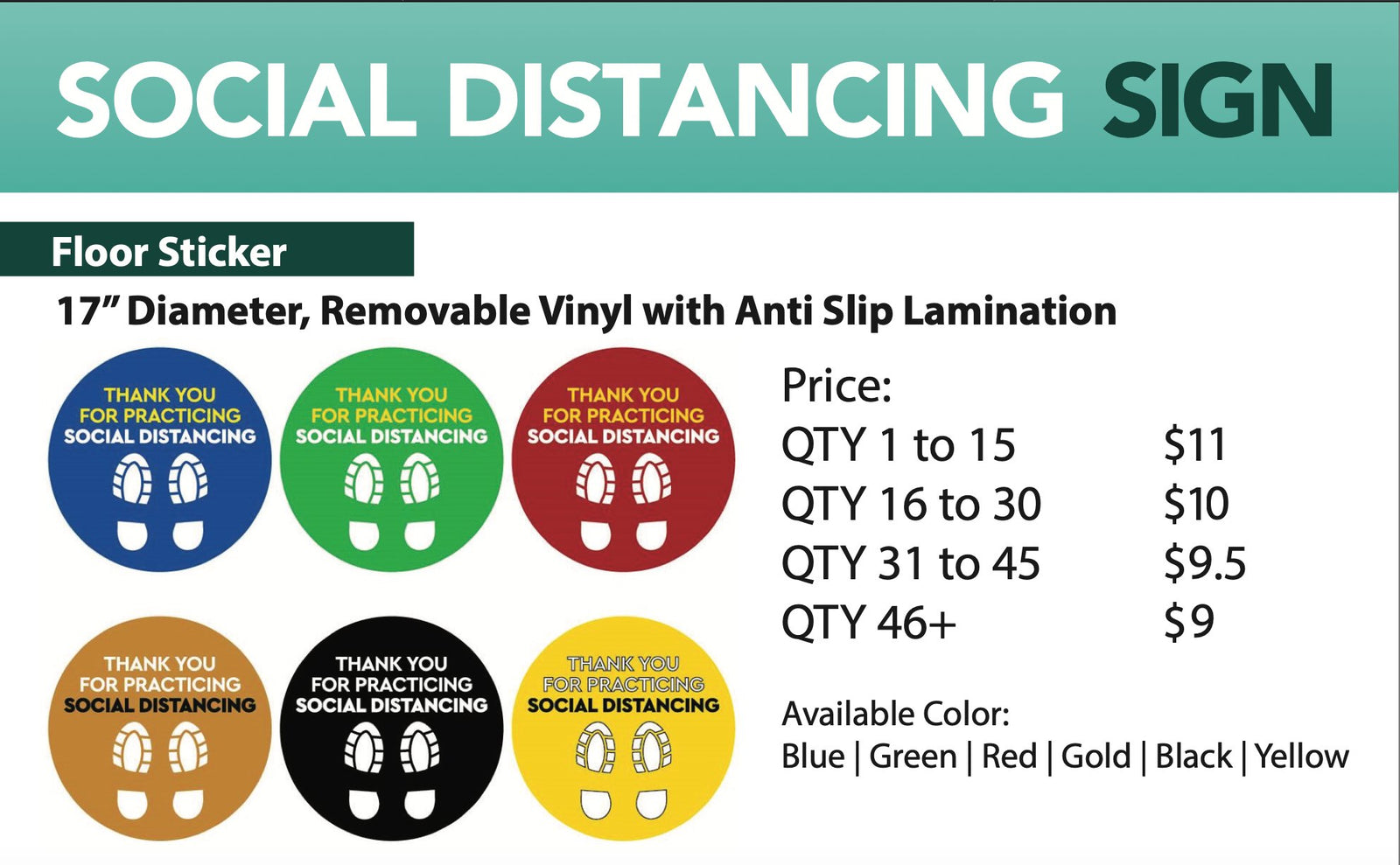 Social Distancing Stickers - phoenixprint.shop